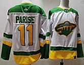 Wild 11 Zach Parise White 2020-21 Reverse Retro Adidas Jersey,baseball caps,new era cap wholesale,wholesale hats